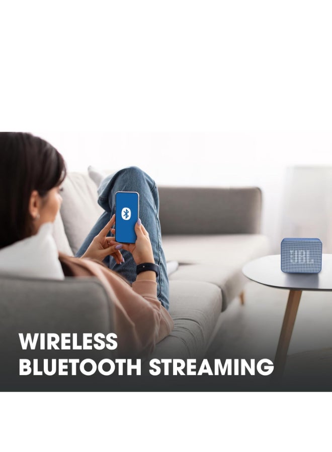 جي بي إل Renewed - Go Essential Wireless Ultra Portable Bluetooth Speaker - Blue - Image 5