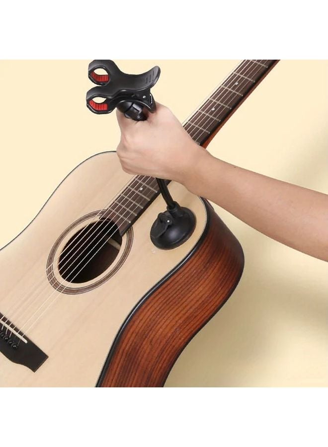 Black 360 Rotating Guitar Phone Holder With Strong Suction Cup Base For Live Performance Video Practice - Image 5