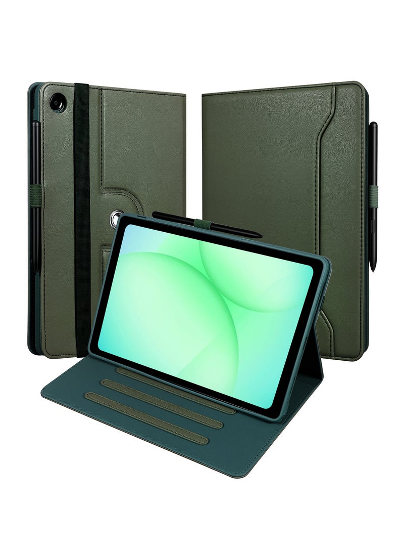عام غطاء Samsung Tab A11 Plus SM-X230 2025 مقاس 11 بوصة - غطاء كامل التغطية مع حامل ثلاثي القوائم، يتضمن فتحة قلم وغطاء لوحي مقاوم للصدمات