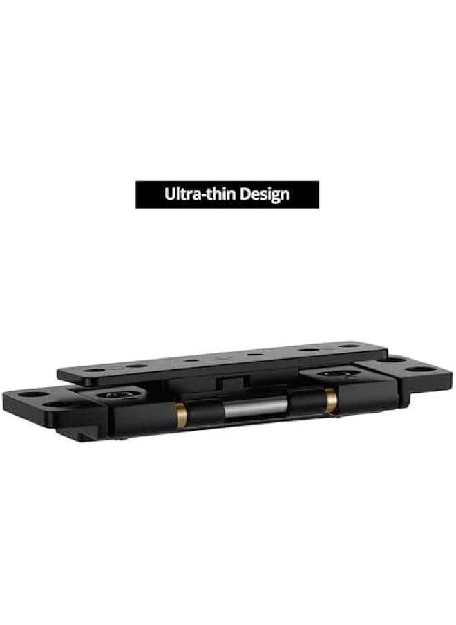 Arabest 2 Pack Ultra-Thin Hidden Hinges - Zinc & Aluminum Alloy Concealed Door Hinges, 110 lbs Load Capacity, 110° Opening for Secret Door  - Image 3