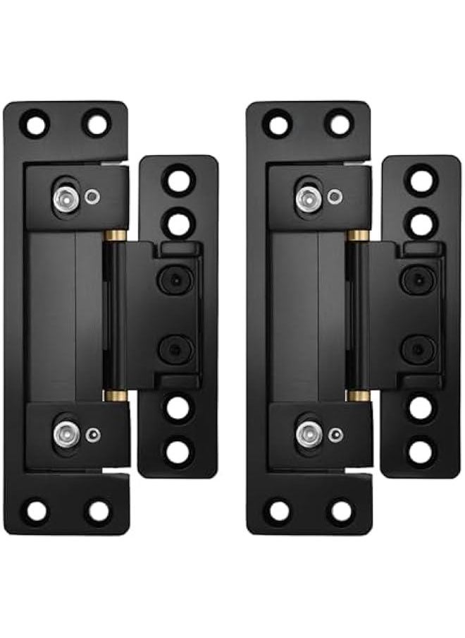 Arabest 2 Pack Ultra-Thin Hidden Hinges - Zinc & Aluminum Alloy Concealed Door Hinges, 110 lbs Load Capacity, 110° Opening for Secret Door  - Image 2