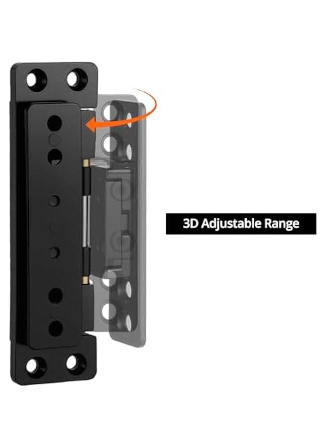 Arabest 2 Pack Ultra-Thin Hidden Hinges - Zinc & Aluminum Alloy Concealed Door Hinges, 110 lbs Load Capacity, 110° Opening for Secret Door  - Image 4