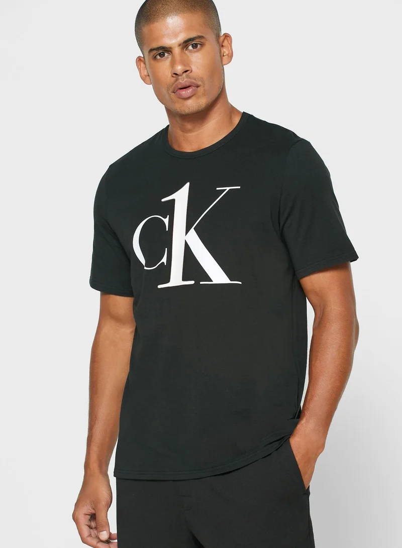CALVIN KLEIN Logo Crew Neck T-Shirt