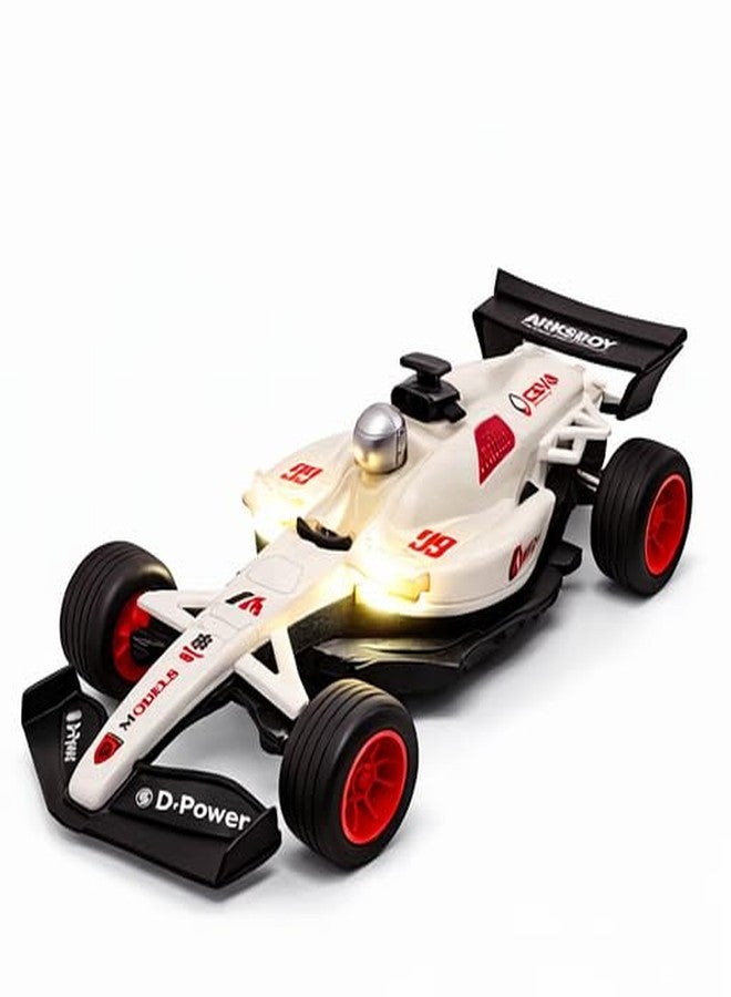 PLUSPOINT F1 Friction Powered Race Car Toy for Kids, Formula1 Car with Light and Sound Push and Go F1 Racing Speed Vehicle for Toddlers, Kids,Boys & Girls - Image 1