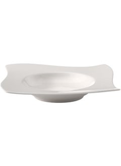 Villeroy & Boch Villeroy & Boch New Wave Rim Soup, 10.25 in, Premium Porcelain, White  - Image 2