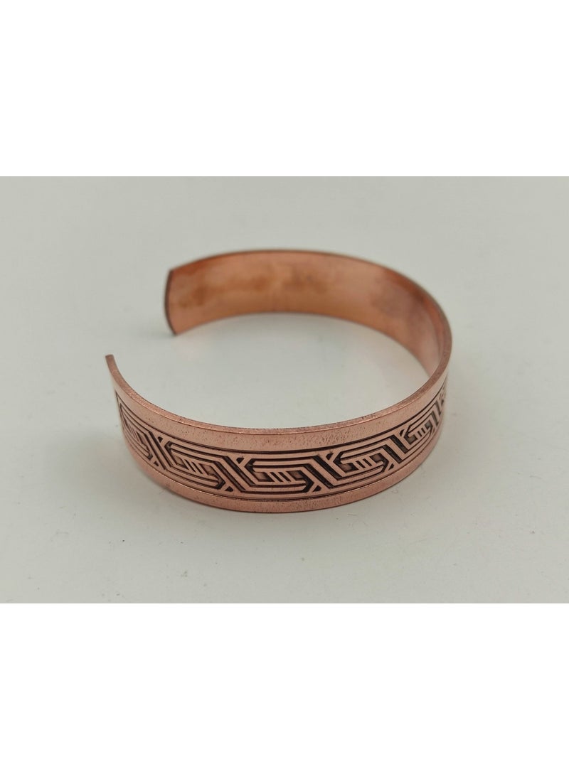 Ema - Copper Bracelet 1.5X17.5 cm Kalemkar Handmade Natural Pure Copper M2 - Image 1