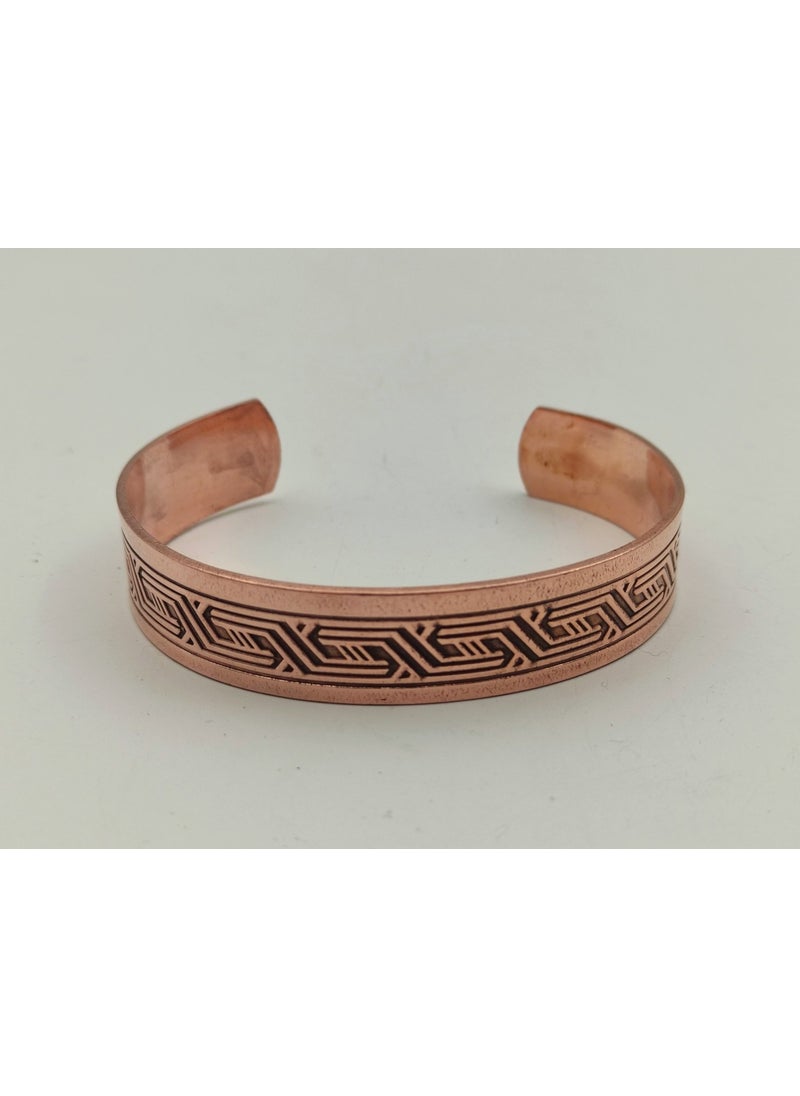 Ema - Copper Bracelet 1.5X17.5 cm Kalemkar Handmade Natural Pure Copper M2 - Image 1