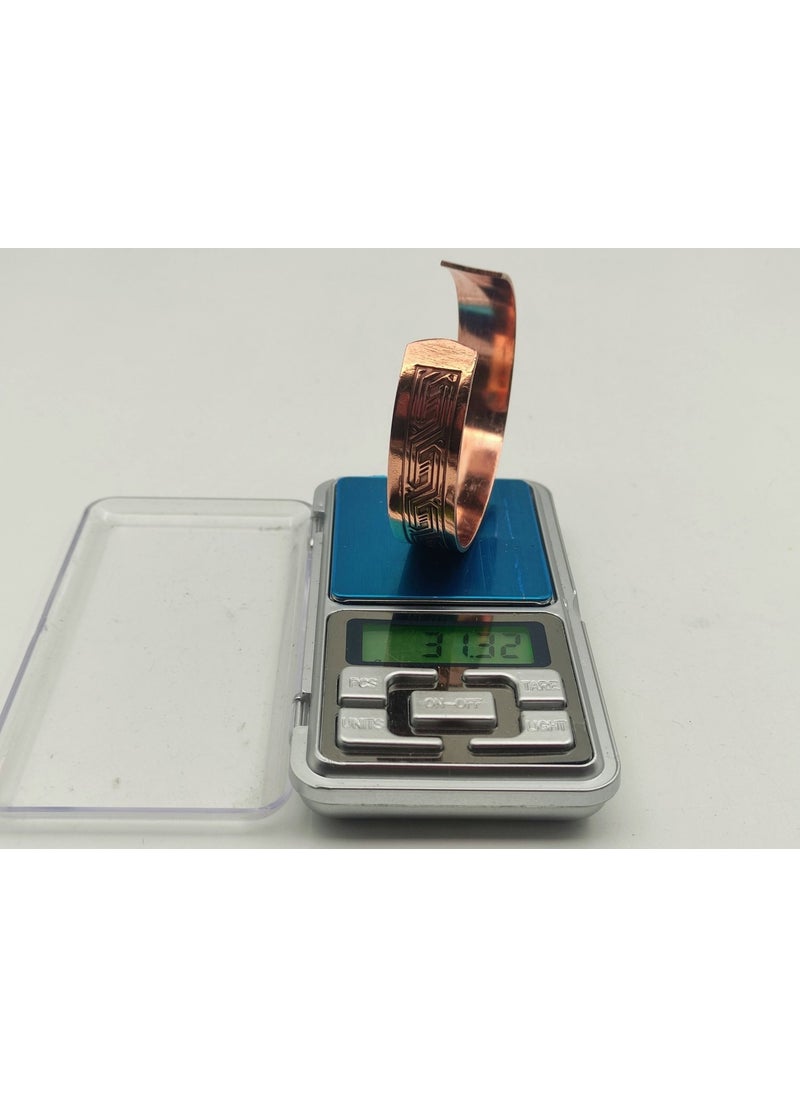 Ema - Copper Bracelet 1.5X17.5 cm Kalemkar Handmade Natural Pure Copper M2 - Image 1