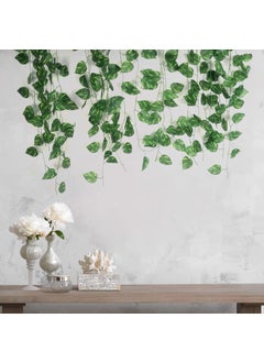 CREEPER Creeper 3 PC 66 feet Money Garland Indian Wedding Party Mantle Decoration Faux Garlands Wedding Garland Diwali Decoration Spring Bush Green Floral  - Image 3