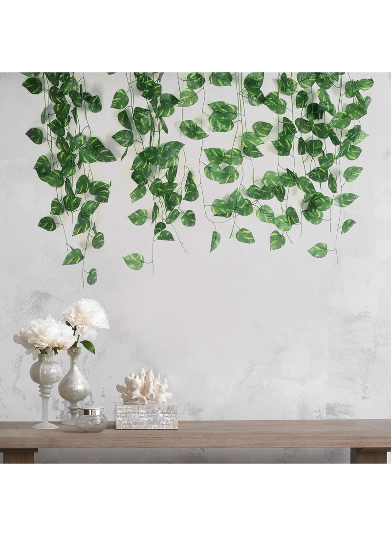 CREEPER Creeper 3 PC 66 feet Money Garland Indian Wedding Party Mantle Decoration Faux Garlands Wedding Garland Diwali Decoration Spring Bush Green Floral  - Image 3
