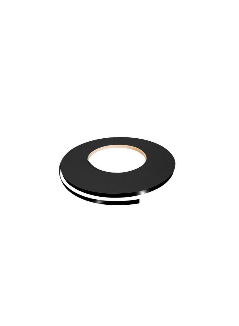 PVC KT Pvc Lipping Black Glossy-0.4mm×22mm-100Mtr