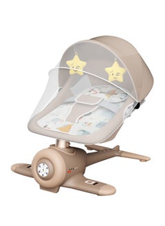MaBaby Baby Electric Rocking Chair,Baby Swing With Smart Bluetooth, Electric Cradle With Remote Control and Mosquito Net  - Image 1