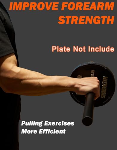 Fitarc Wrist Bar,Forearm Strengthener,Wrist Curl Bar for 2 Inch Olympic Plate,Grip Strength Trainer, Wrist Bar,Wrist Rotation Exerciser,Wrist Forearm Strengthener - Image 3