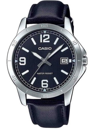 Men's Leather Analog Watch MTP-V004L-1BUDF - 41.5 mm - pzsku/Z9D096D48571565C6303BZ/45/1750251112/4b8d92d2-9fd4-465f-a372-8d878baf362b