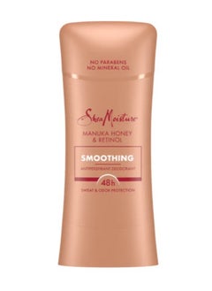 SheaMoister SheaMoisture Desodorante antitranspirante en barra suavizante miel de manuka y retinol para protección contra el sudor y el olor 48HR sin parabenos y sin aceite mineral 74ml  - Image 1