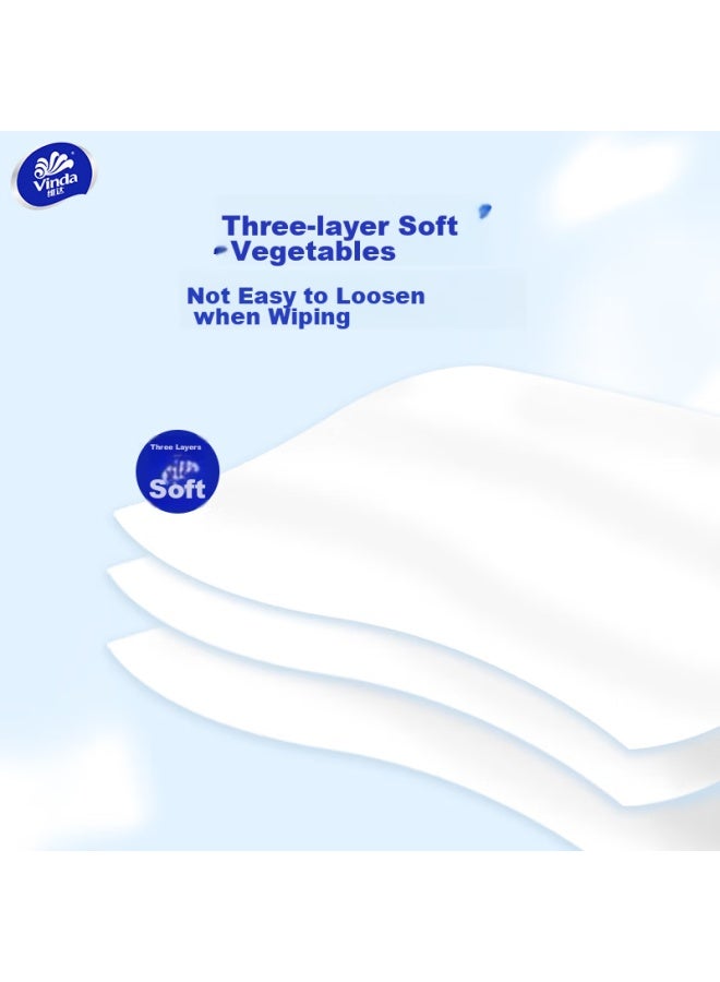 Vinda Hard Box Tissue Paper, 3-ply, 130 Sheets*9 Boxes, Pull-out Style, Long-style, Household Use, Thickened Facial Tissue, Napkins, V2218 - Image 2