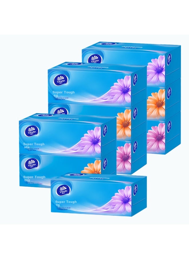 Vinda Hard Box Tissue Paper, 3-ply, 130 Sheets*9 Boxes, Pull-out Style, Long-style, Household Use, Thickened Facial Tissue, Napkins, V2218 - Image 5