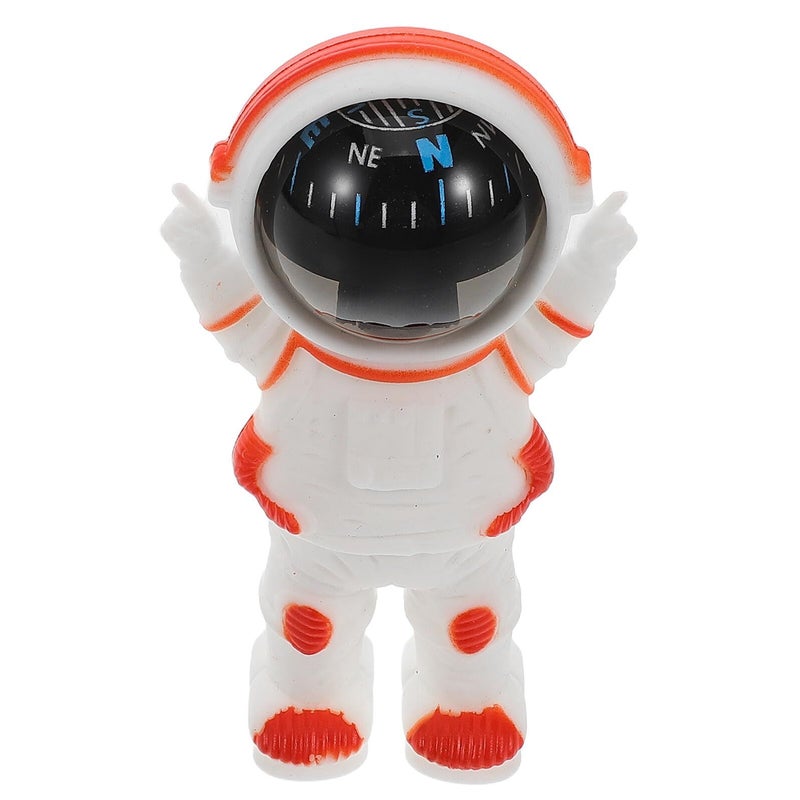 Orange Astronaut Car Compass High Precision Dashboard Mini Vehicle Decor - Image 2