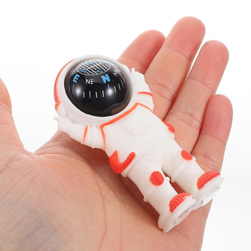 Orange Astronaut Car Compass High Precision Dashboard Mini Vehicle Decor - Image 5