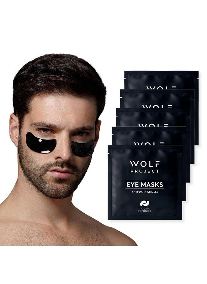 The Wolf Project Wolf Project Under Eye Patches (5 pairs) For Dark Circles, Puffy Eyes, and Wrinkles - With Caffeine, Vitamin C and Peptides. Under Eye Masks Reduce Tired Eyes And Under Eye Bags  - Image 1