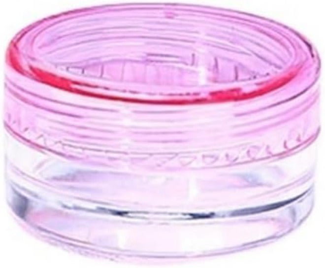 Lip Scrub Containers 50PCS 2g 3g 5g Empty Small Colorful Covers Clear Plastic Cosmetic Pot Jars with Lids for Face Cream Lip Balm Containers Travel(Pink,5ml) - Image 1
