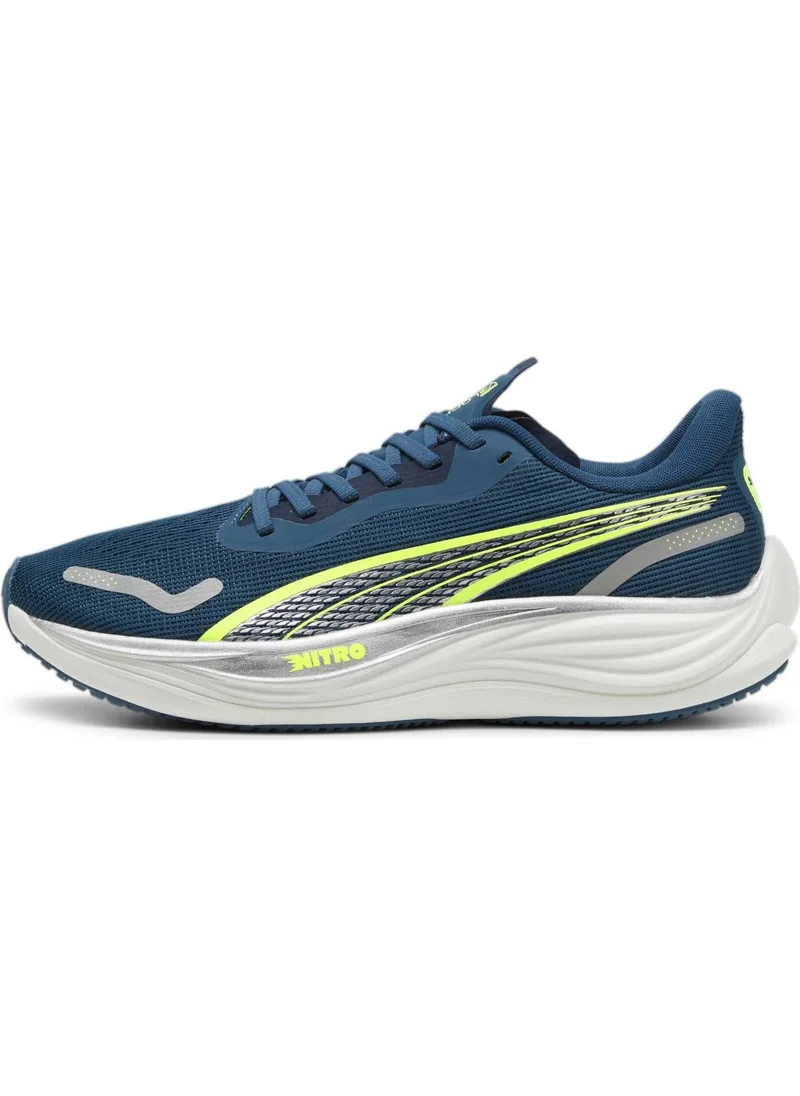 بوما Men's Ocean Tropic-Lime Pow- Silver Velocity Nitro 3 Green Men's Walking and Running Shoes
