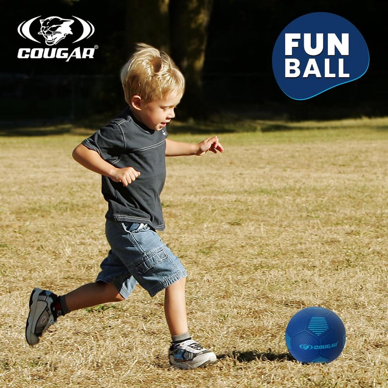 Cougar Fun Ball for Indoor Play | Lightweight PVC Football with Thick Material and Long Air Retention | No Bladder Training Ball for Kids Size 1 and Recreational Use - Image 4