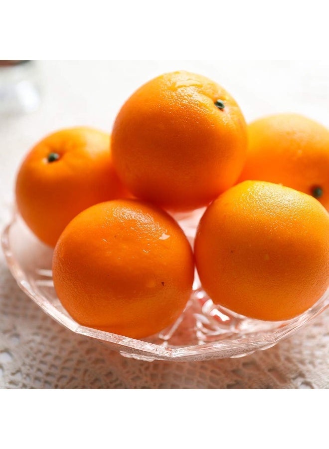 LATIFA 6 Pcs Lifelike Artificial Orange Tangerine Fruits Model for Home Kitchen Party Decoration - Image 3