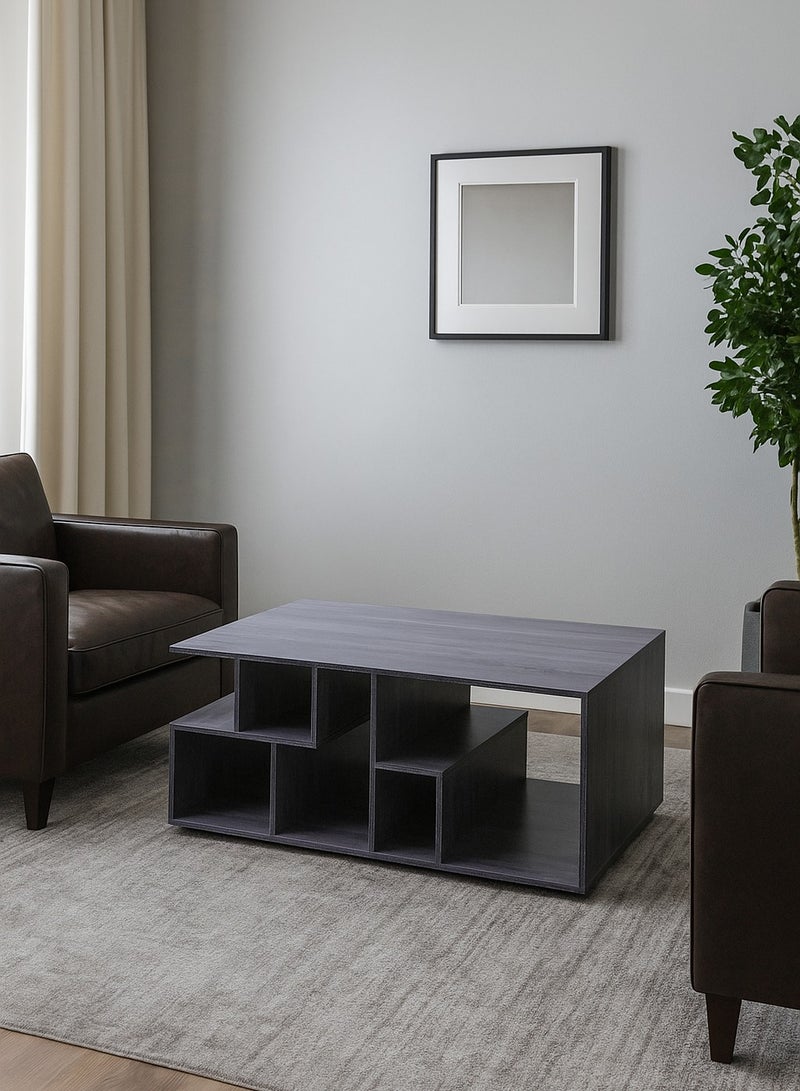 AFT Versatile Coffee Tables / Center table for Sofas: Stylish Storage Solutions for a Clutter-Free Living Room. Ideal for serving snacks, displaying decor, or as a footrest. (Charcoal Gray) Arfan - Image 2