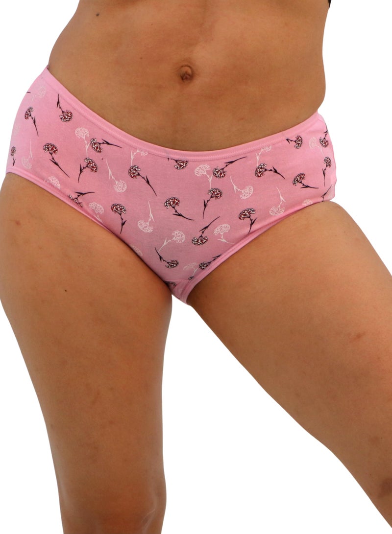 JOANNA JOANNA 123079 Women's Floral Design Mid Rise 3-Pack Panties, Multicolor  - Image 2