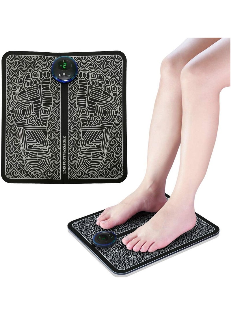 DubaiGallery Rechargeable (EMS ) Foot Massager Mat, Muscle Stimulator, Simulated Massage Therapy for Legs, Arms, Arms, Shoulders, Arthritis Pain and Varicose Veins, Drug-Free Pain Relief - Image 1