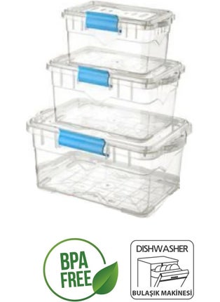Titiz Meticulous Lockable Pantry Storage Container 1500 ml. BPA. Not included Dishwasher safe  - Image 4