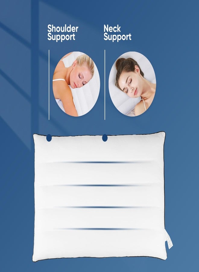 MINUPWELL Ultra Thin Pillows, Flat Pillows for Sleeping Thin with 7D 2.5 in Height Support, Slim Bed Pillows for Stomach Sleeper,Low Profile Pillow King Size - 18x36 in - Image 3