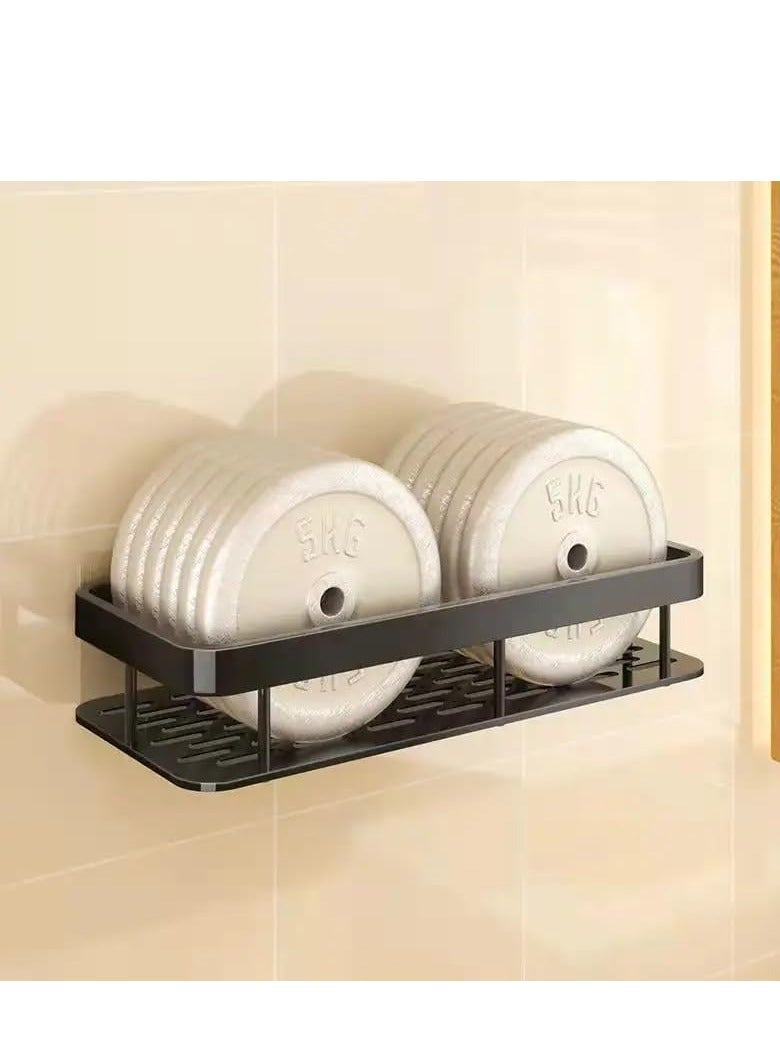 JUNARIS Stainless steel Wall Mounted Shower Caddy Shelf | Self Adhesive No Drilling | Aluminum Bathroom Shower Caddy Rack | Shower Shelf for Home Kitchen bathroom - Image 2