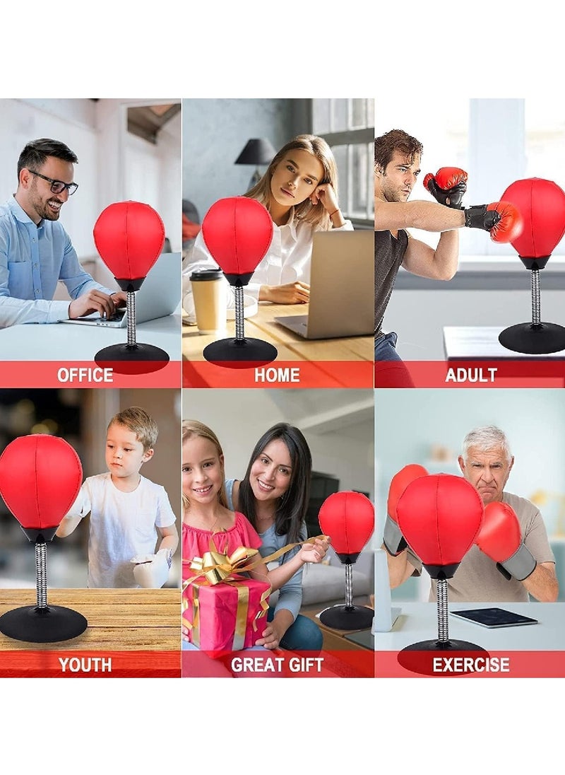 LIXES Desktop Punching Bag with High-Performance Spring Chassis & Strong Suction – Boxing Bag for Exercise, Fitness & Stress Relief – Perfect Christmas & Thanksgiving Gift for Kids, Teenagers & Adults  - Image 4