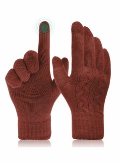 SYOSI Women Touch Screen Gloves - Winter Warm Gloves Touchscreen Mittens Thermal Fleece Lined Knitted Gloves for Outdoor  - Image 1