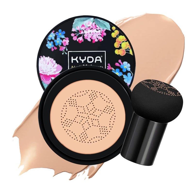 Ownest Mushroom Head Air Cushion BB Cream Concealer Lasting Nude Makeup Moisturizing Pigment CC Liquid Foundation Even Skin Tone Makeup Base PrimerBuff Beige
