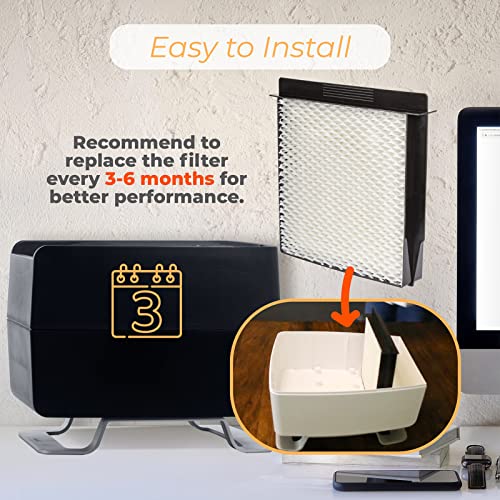 Ximoon 1040 Replacement Humidifier Wick Filter for Essick Aircare Humidifier Models B40 B40-C 3D6-100 5D6-700 7D6-100 B23-710 B23-810 D46-720 MA-0300 MA-0500 TD6-710 E27-000 E35-000 5000 7000-2 Pack - Image 4