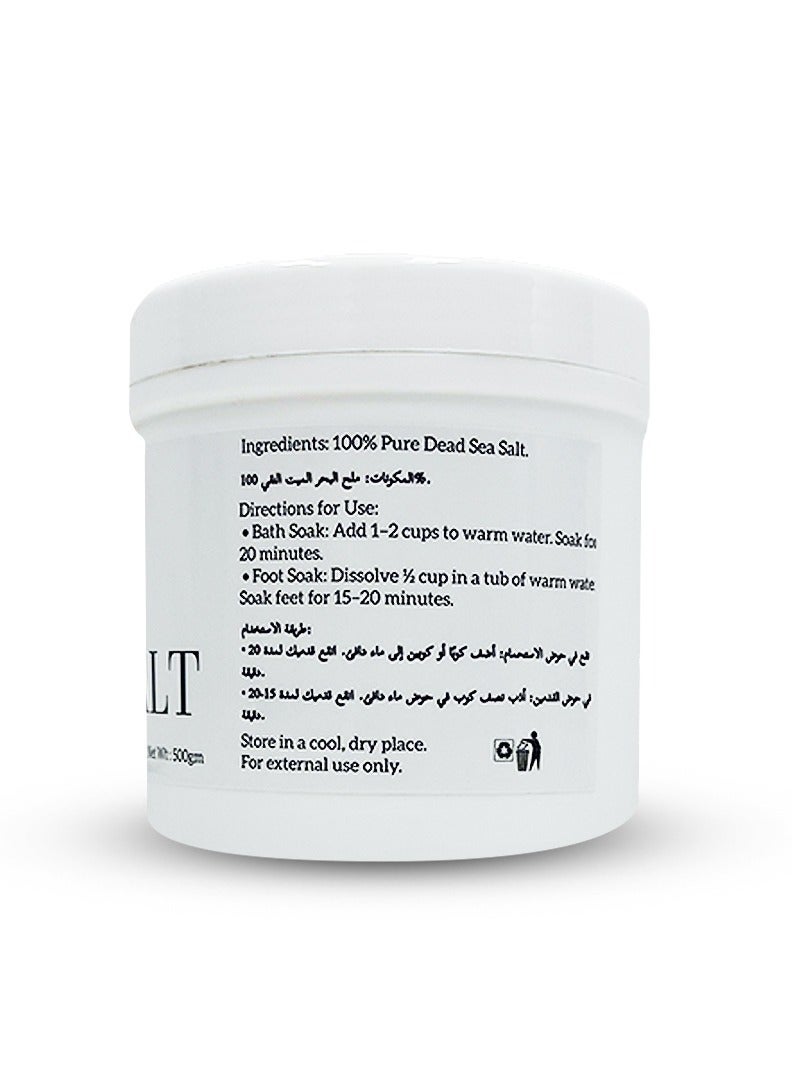 MEDSPACLINIC Pure Dead Sea Salt, Natural Mineral Bath Salt 500g - Image 2
