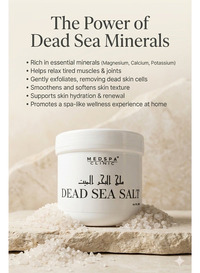 MEDSPACLINIC Pure Dead Sea Salt, Natural Mineral Bath Salt 500g - Image 3