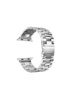 Generic Stainless Steel Watch Band For Apple Watch Series 8 - 45mm - Silver  - Image 2