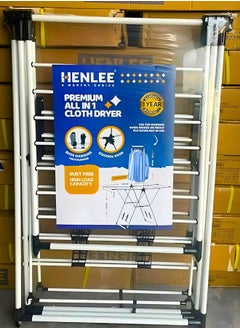 HENLEE HENLEE Clothes Dryer Stand (Ultra Strong and Heavy Duty) Clothes Drying Stand with Adjustable Folding Wing and Clips Clothes Hanger Stand Drying Rack clothes rack, Clothes Rack for Drying Clothing, Cloth Drying Stand  - Image 2
