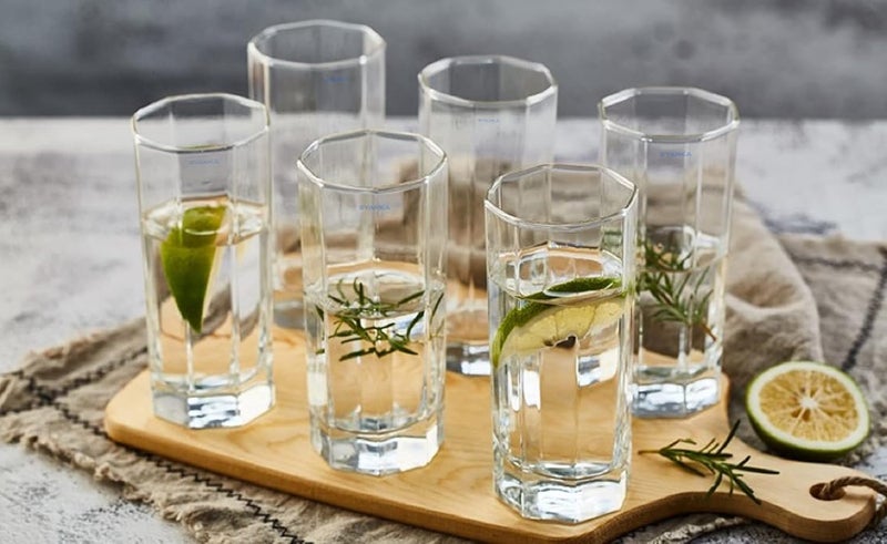 SYANKA Italian Premium Juice Glasses Set of 12 Transparent 300ml Stylish and Crystal Highball Glasses for Drinking Water Juice and Cocktails - Image 2