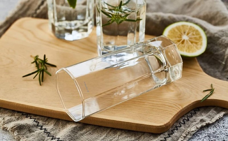 SYANKA Italian Premium Juice Glasses Set of 12 Transparent 300ml Stylish and Crystal Highball Glasses for Drinking Water Juice and Cocktails - Image 5