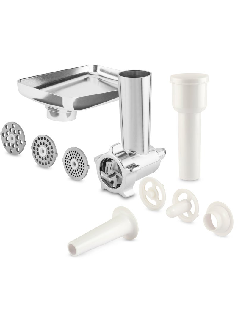 Catler Food Processor KM 8013 ,1200W with Built-in Scale & Digital Display, 5L Stainless Steel Bowl, 6 Speeds + Pulse, Meat Grinder, Sausage Maker & Grater Attachments - Image 5