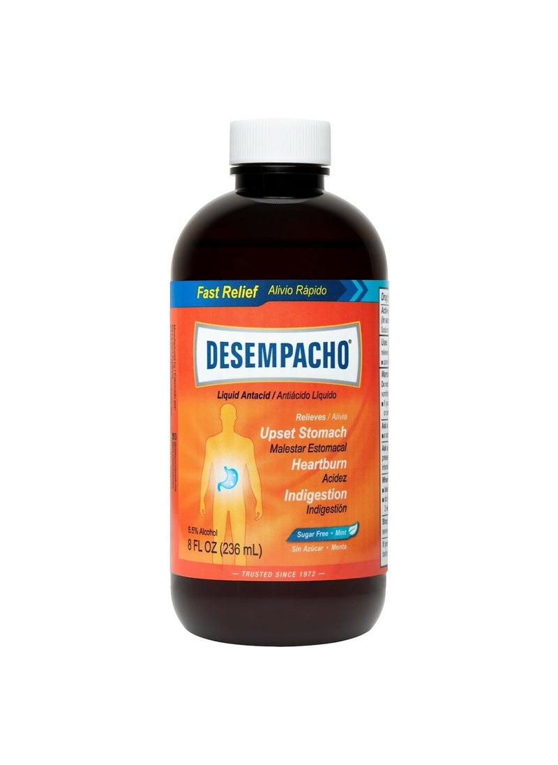 De La Cruz De La Cruz Desempacho Liquid Antacid - Sodium Bicarbonate Maximum Strength Heartburn and Acid Reflux Relief 
