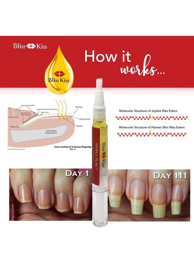 Bliss Kiss Nail Travel Manicure Kit Great Gift Idea Easy Carry Togo Case To Care For Your Nails Skin And Lips Hydrating Nail And Cuticle Oil Lotion Stick Crystal Nail File Lip Balm  - Image 5
