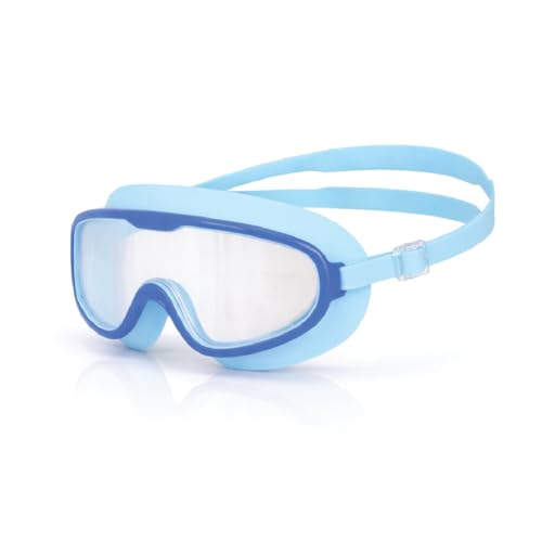 AIRAVAT Shore swimming goggles, polycarbonate goggles, No Leaking Anti-Fog Pool Goggles for Adult Men Women Youth, UV Protection, 180° Clear Vision, Free size (Sky Blue) - Image 1