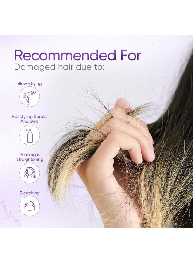 Sebamed Hair Repair Shampoo | pH5.5 I 47% less hair-dryness confirmed | Plant protein moisturises dry, damaged hair & scalp | Dermatologically & clinically tested | SLS & parabens free | 200 ml - Image 4