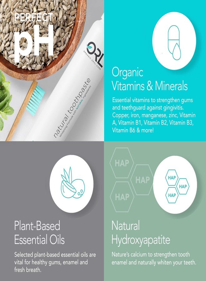 ORL Fluoride-Free, Natural Hydroxyapatite Toothpaste with Organic Xylitol. Helps Strengthen Teeth, Prevent Cavities, Non-Toxic Ingredients. Natural Fresh Mint Flavor 4 oz. Made in USA - Image 3